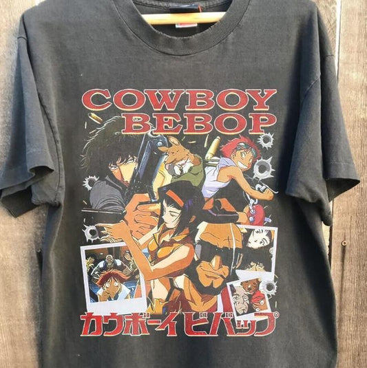90s Vintage Cowboy Bebop Shirt, Anime Shirt, Cowboy Bebop Tee Shirt Sweatshirt, Hoodie, Comfort Colors