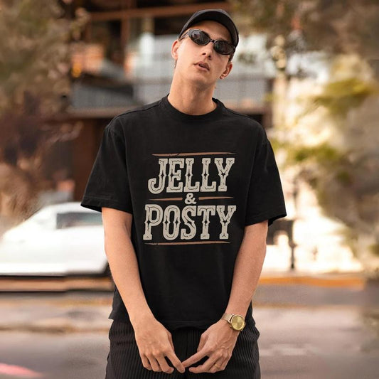 90s Vintage Retro Jelly Posty Tee, Classic Quote Print Tee For Fans Tshirt, Music Tour Concert Unisex Casual Short Sleeve Cotton T-Shirt
