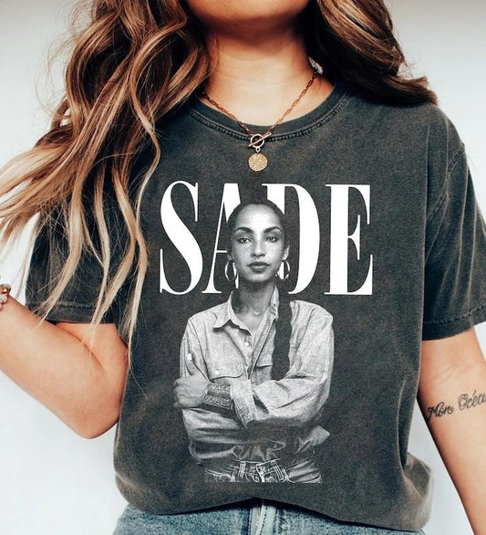90s Vintage Sade Shirt, Sade Adu Unisex Tshirt, SADE Tour Crewneck Tshirt, Sade Pop Music Fan shirt, Gift for men women unisex tshirt