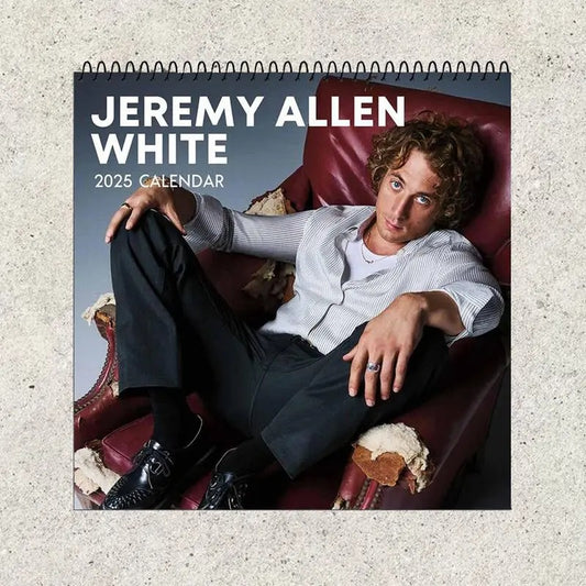 A Year Of Jeremy Allen White Calendar 2025 - Yes Chef The Bear Fan Home Decor, Office Decor - New Year Fan Gift, Unique Holiday Gift