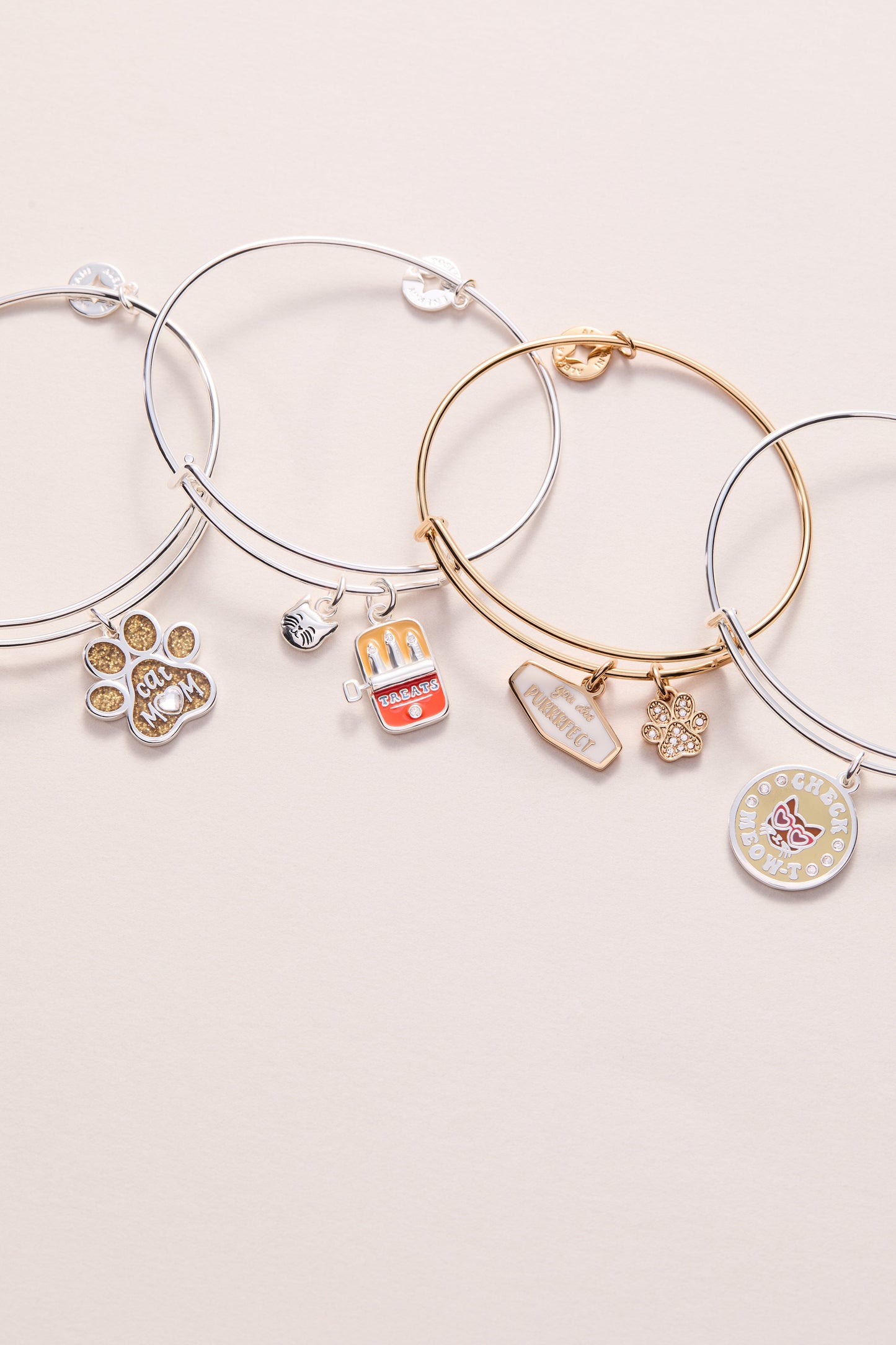 Cat Mom Charm Bangle