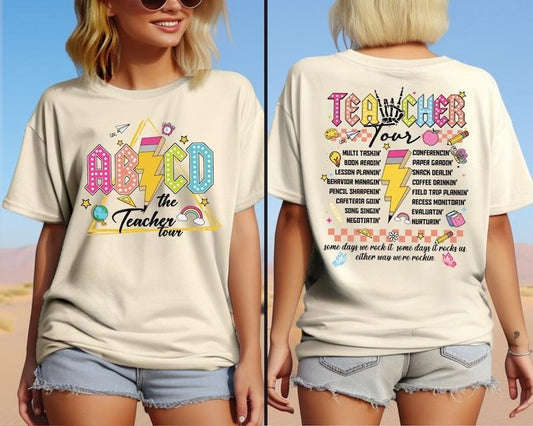 ABCD Teacher Tour Shirt, Elementary School Shirt, End of Year Shirt, Kindergarten Teacher Shirt, Highschool Teacher, Back To School  T-shirt, sweater and Hoodie