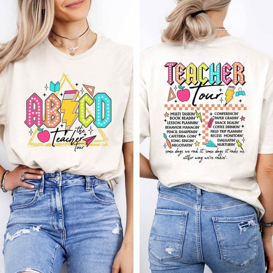 ABCD Teacher Tour Shirt, Funny Teacher Shirt, Back To School Shirt, Last Day of School Shirt