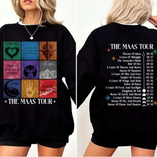 ACOTAR Shirt, The Maas Tour Shirt, Sarah J. Maas Shirts, Crescent City T-Shirt, Throne of Glass Merch Shirt