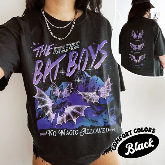 ACOTAR The Bat Boys Comfort Colors Shirt, Wings And Weapons World Tour T Shirt, Rhysand Cassian Azriel Fan Womenswear