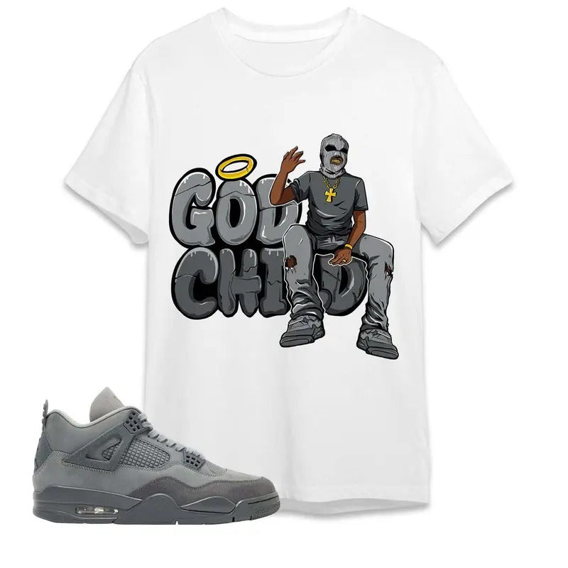 AJ 4 Pari Unisex T-Shirt, God Child, Shirt To Match Sneaker, Back To School Gift