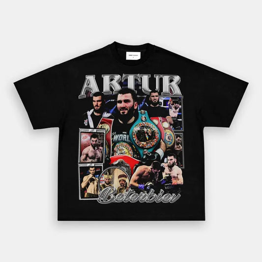 ARTHUR BETERBIEV TEE Boxing T-shirt, Boxer Tee, Sports Shirt, Athletic Tee, Fitness Gift, Workout T-shirt Crewneck Clothing Cotton Menswear