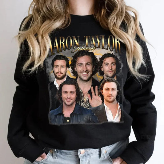 Aaron T.Johnson Vintage Tshirt, Aaron Johnson Shirt, Aaron Johnson in Kraven The Hunter Sweatshirt, Gift For Movies Lovers