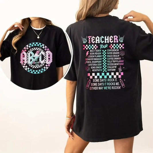 Abcd Teacher Shirt, Back To School Teacher Tour T-shirt, Teacher Life Shirt, The Back To School Tour Shirt, Gift For Teacher  T-shirt, sweater and Hoodie