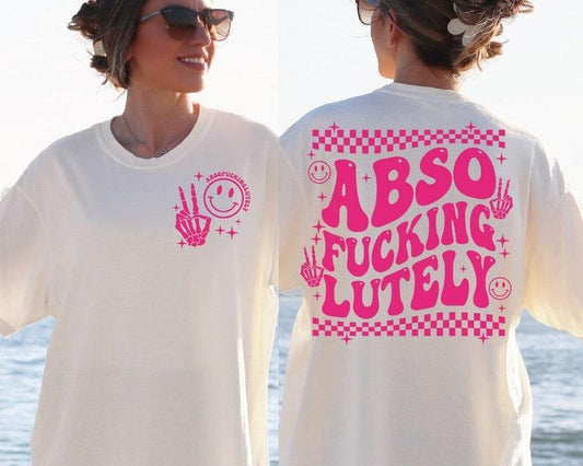 Absofuckinglutely , satcastic , funny adult png, retro