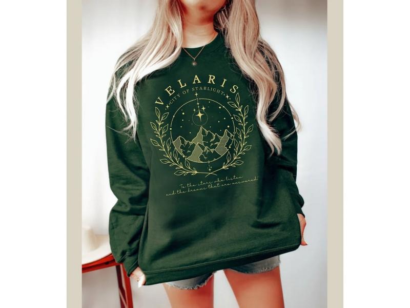 Acotar Velaris Sweatshirt, Velaris City of Starlight Tee Shirt, Fantastic Book Sweater, SJM Merch, The Night Court Shirt,...