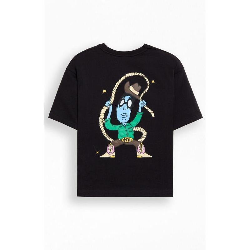 Action Figure Miles Men's Lasso Cropped T-Shirt - Multicolor Hoodie, Sweatshirt | WearSparks.com