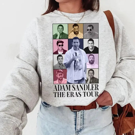 Adam Sandler The Eras Tour T-Shirt, Adam Sandler Crewnneck Shirt, Adam Sandler Fan Gift Menswear Top Womenswear Underwear Cotton Polyester