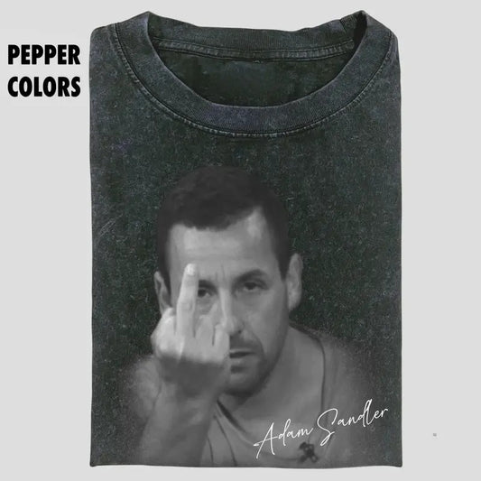 Adam Sandler Vintage Graphic Tee, Funny Adam Sandler Middle finger T-shirt, Movie Shirt, Unisex T-Shirt Gift For Menswear Menswear, Trendy Shirt