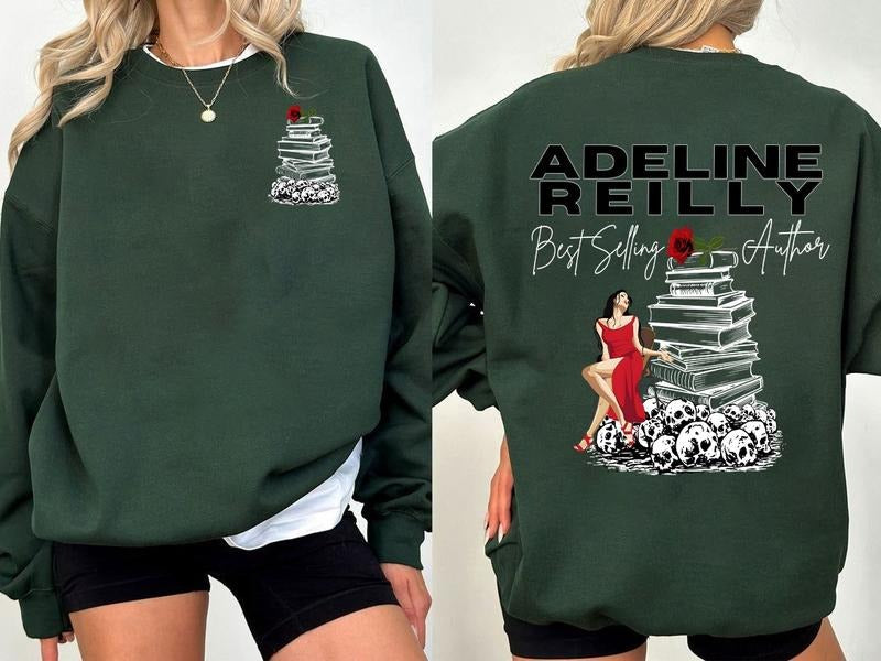 Adeline Reilly Sweatshirt, Haunting Adeline Merch, Zade Meadows Hoodie, Spicy Book Shirt, Booktok Romance Reader Merch, Bookish Gifts, Dark Romance Books Unisex Soft Comfort Crewneck Pullover Long Sleeves Graphic Fabric Sweater