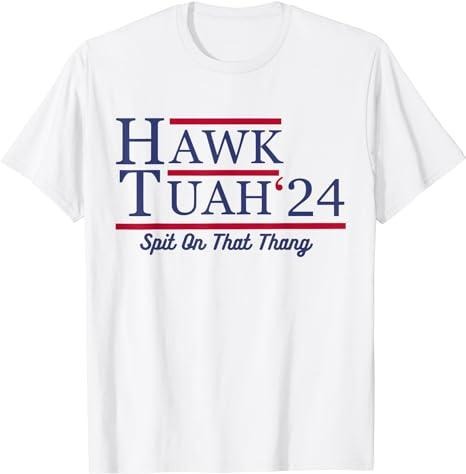 Adult Humor Shirts, Hawk Tuah 24 Spit On That Thang T-Shirt - Casual Top Classic Cotton Hoodie, Sweatshirt | WearSparks.com