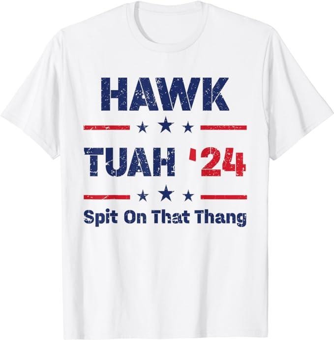 Adult Humor Shirts, Hawk Tush Spit on that Thing T-Shirt, Classic Fit Casual Cotton