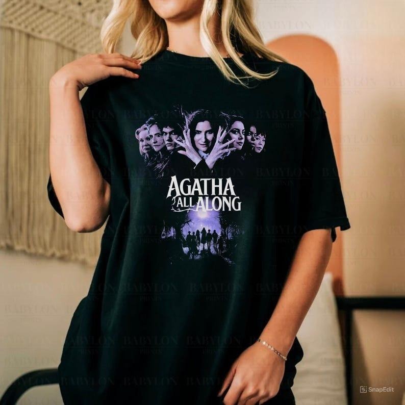 Agatha All Along T Shirt Wandavision Shirt Gift Agatha Harkness Shirt