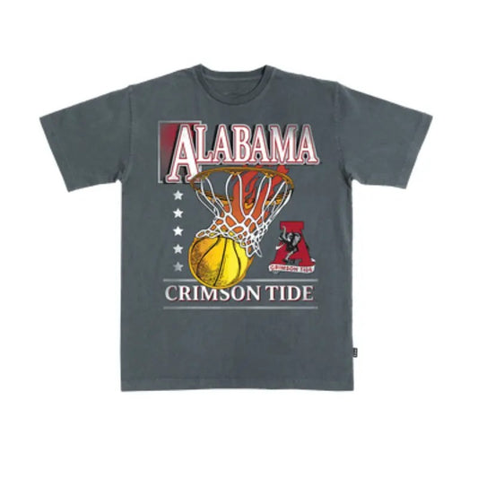 Alabama Hoops Vault Heavy Tee, Vintage Football Shirt, Sport Tee, Unisex Shirt For Men, For Women Streetwear Top