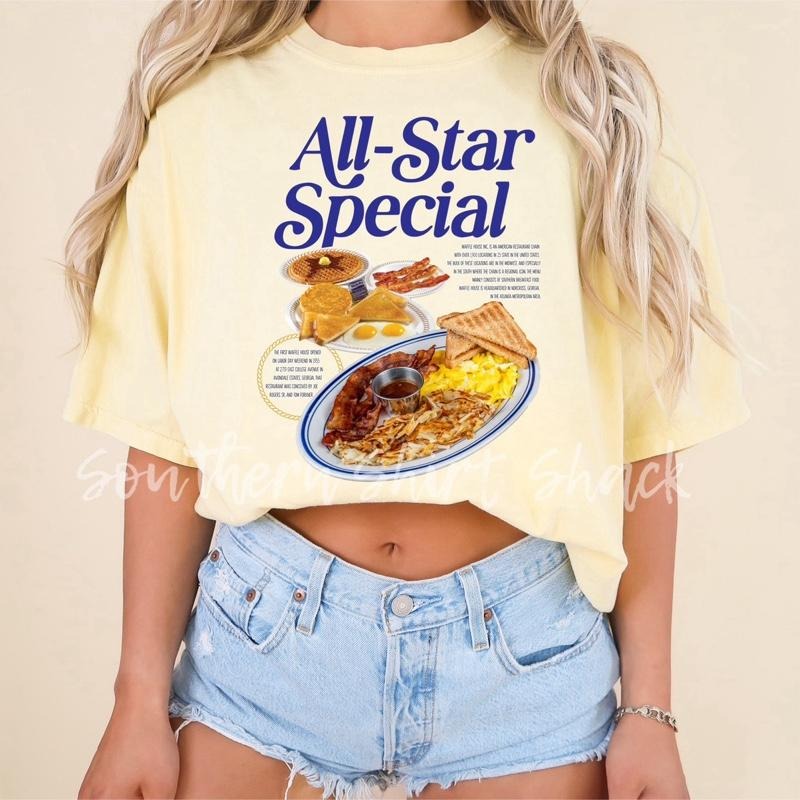 All Star Special Breakfast T shirt | Banana comfort colors T shirt
