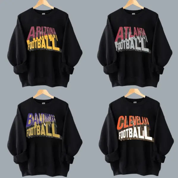 All Teams Football Vintage Style Crewneck Sweatshirt, Vintage All Teams Football Sweatshirtstyle{n002}3