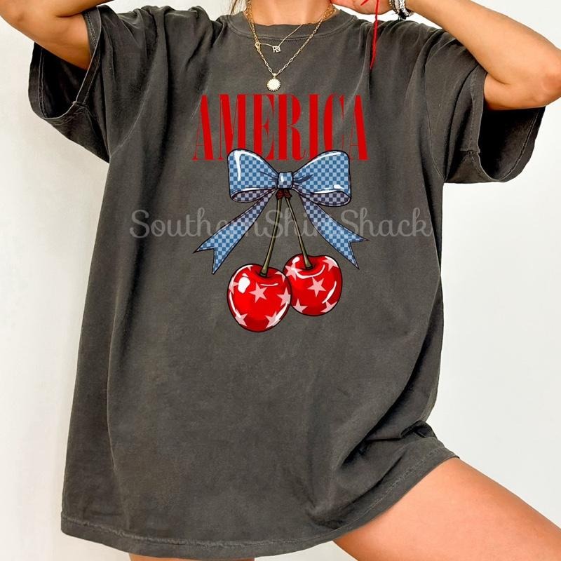America Cherries T shirt | Pepper comfort colors t shirt