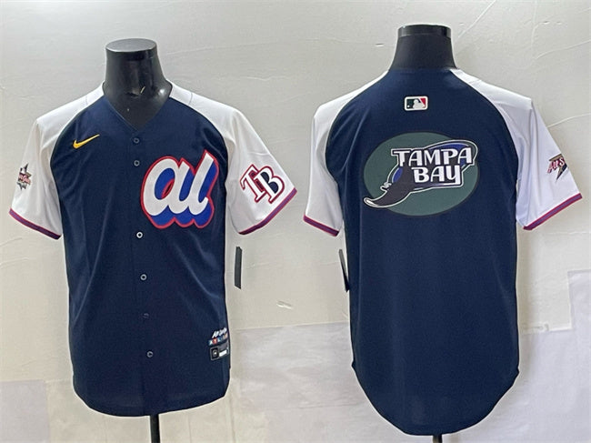 American League Tampa Bay Rays Team Big Logo Navy Alternate 2025 All-Star Edition