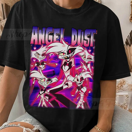 Angel Dust Shirt, Hazbin Hotel Angel Dust Shirt, Hazbin Hotel Movie Shirt, Angel Dust Unisex T-shirt Menswear Top Underwear Tshirt Streetwear Musical
