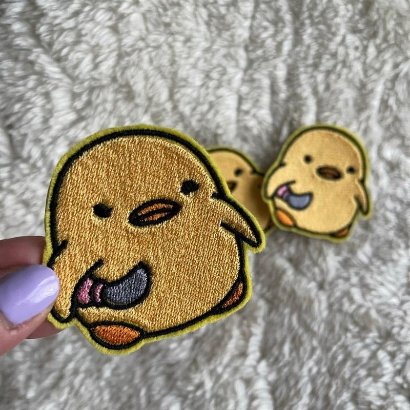 Angry Chick Iron on Patch