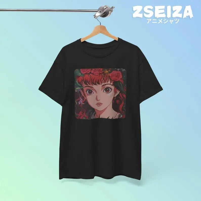 Anime Fairy Fan T-Shirt, Manga, Otaku, Japan, Harajuku, Y2K, Japanese Streetwear, Perfect Gift Unisex Tee