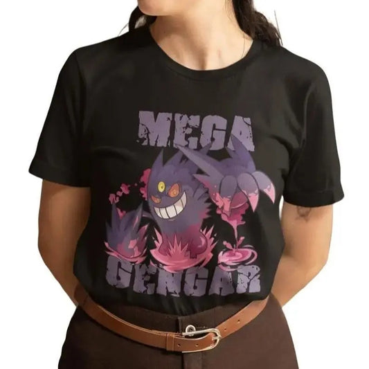 Anime Spectral Fighter Unisex T-Shirt - Retro Manga Apparel, Japanese Style Gift, Classic Ghost Battle Clothing, Legendary Haunting Powers