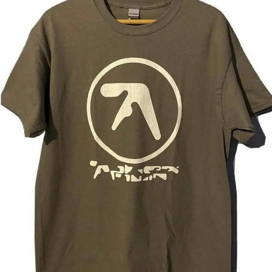 Aphex Twin Vintage Y2K Graphic 100 Cotton Men Shirt Menswear Top Underwear Streetwear Man Shortsleeve Round Neck Tropical Casual Crewneck