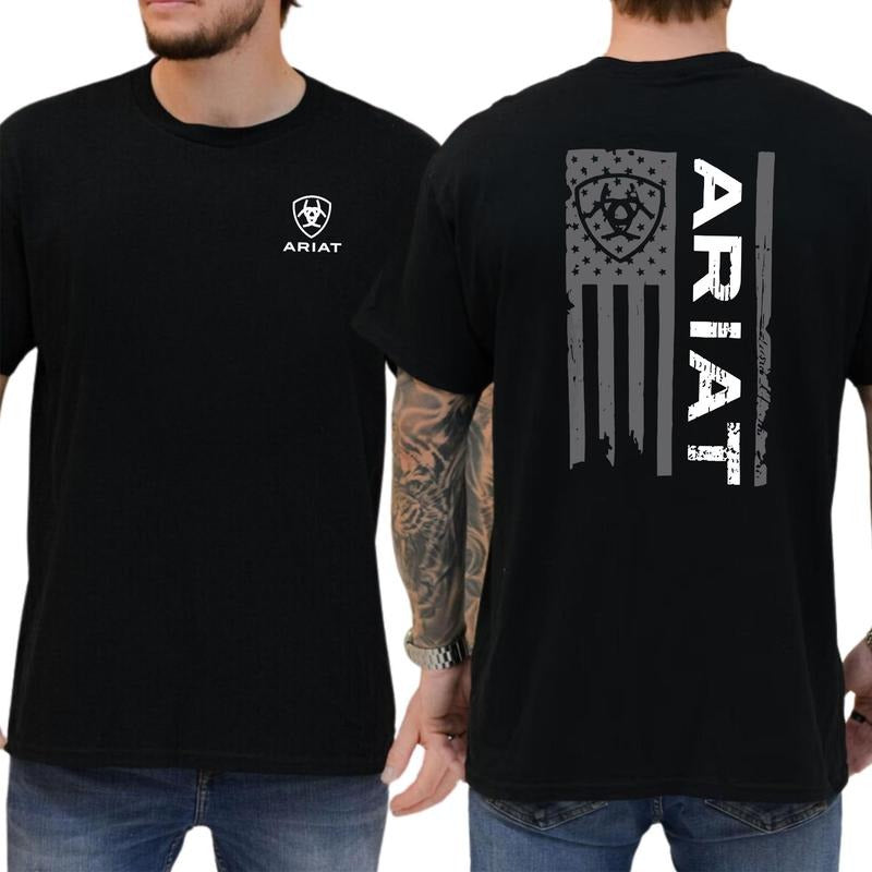 Ariat T-Shirt Proudly Displaying the American Flag Hoodie, Sweatshirt | WearSparks.com