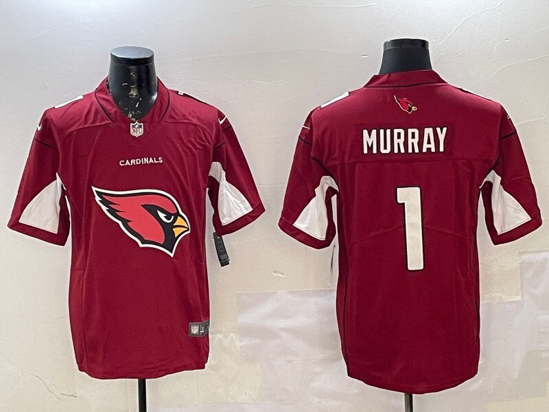 Arizona Cardinals #1 Kyler Murray Red Big Logo