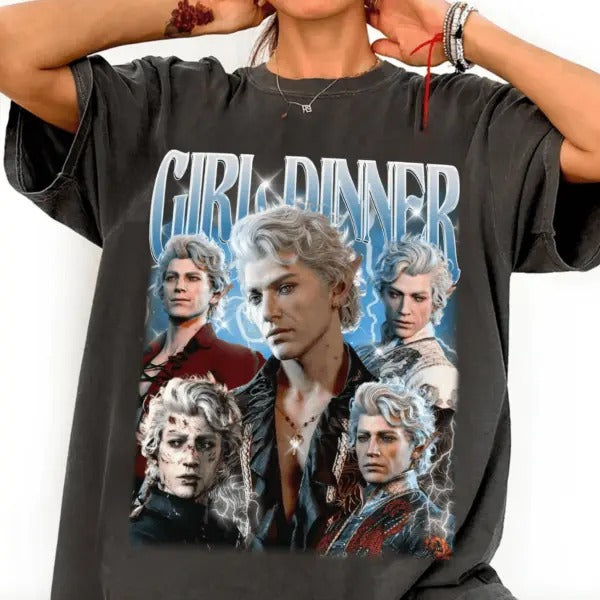 Astarion Baldurs Gate 3 Girl Dinner Vintage, Baldurs Gate Merch, Game Lover Shirt Hoodie, Sweatshirt | WearSparks.com
