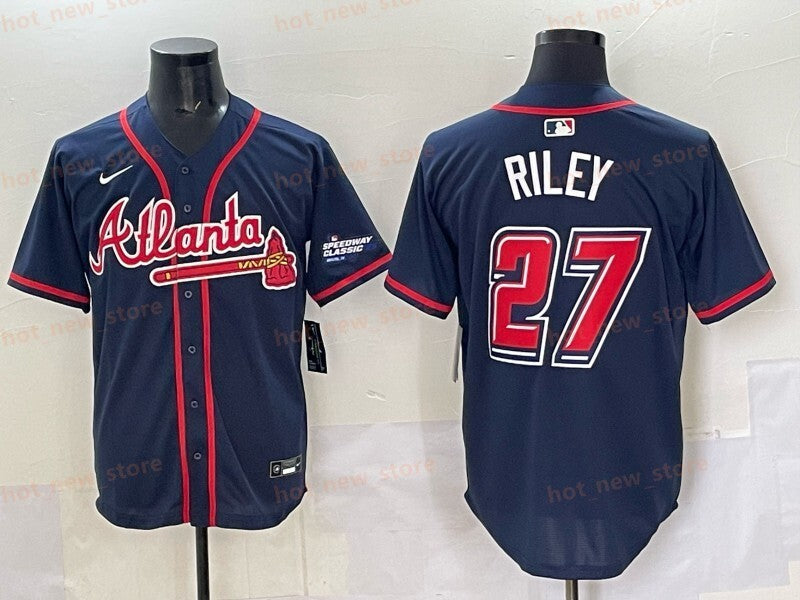 Atlanta Braves #27 Austin Riley Warriors Special Edition Style 3