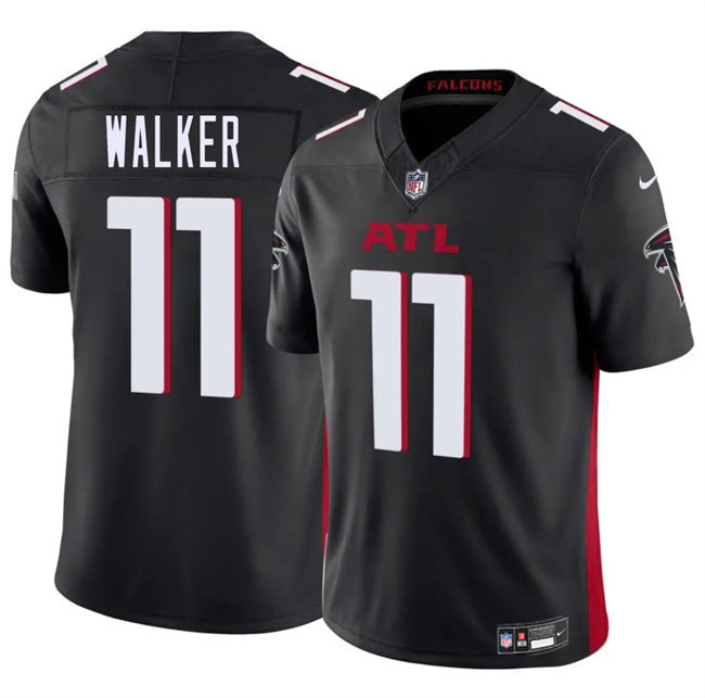 Atlanta Falcons #11 Jalon Walker Black 2025 Draft F.U.S.E. Vapor Untouchable Limited