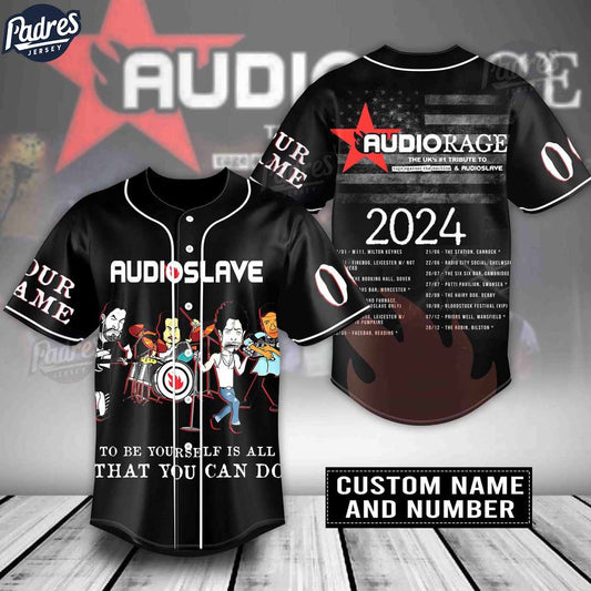 Audioslave Tour 2024 Custom Music Baseball Jersey Shirt - Padres Jersey Oasis: Elevate Your Baseball Style Game
