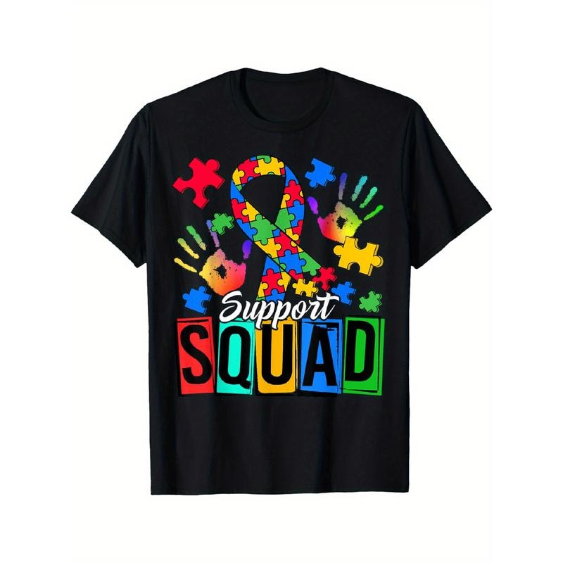 Autism Awareness Autism Support Squad Family T-Shirt