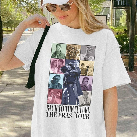 Back To The Future Eras Tour T-Shirt, Vintage Movie Music Gift Tee