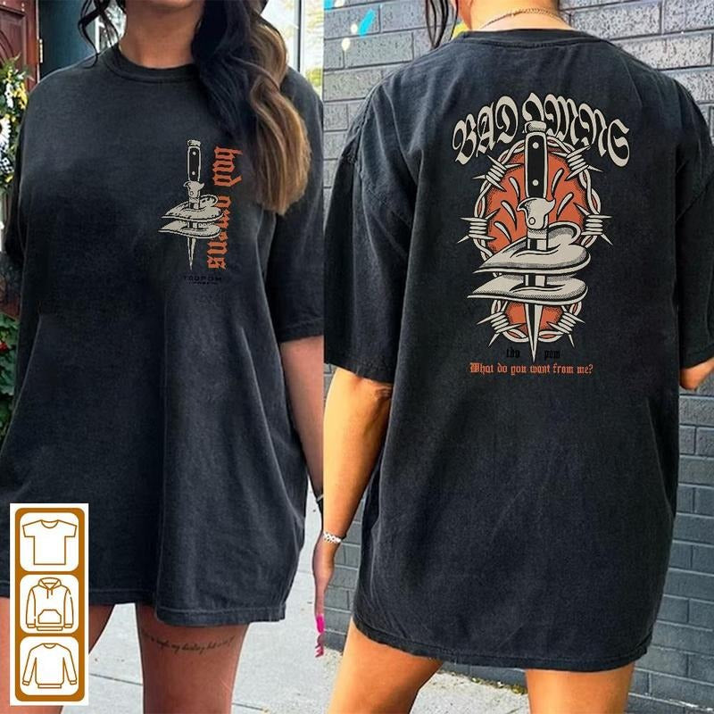 Bad Omens Band Love Killer Tee 2023 Shirt - A Tour Of The Concrete Jungle Tour 2023, 2 Sided Design, Comfort Hoodie