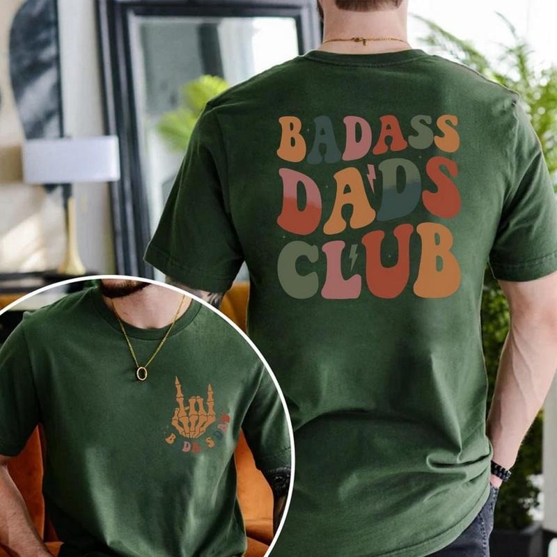 Badass Dads Club T-Shirt, Badass Dad T-Shirt, Skeleton Hand, Trendy Dad Shirt, Cool Dad Gifts, Fathers Day Gift From Son, Dad Birthday Gift