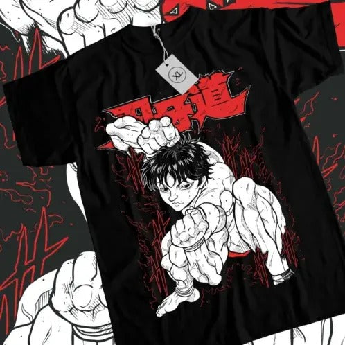 Baki the Grappler T-Shirt Baki Hanma Manga Yujiro Hanma Baki Anime Gift Shirt