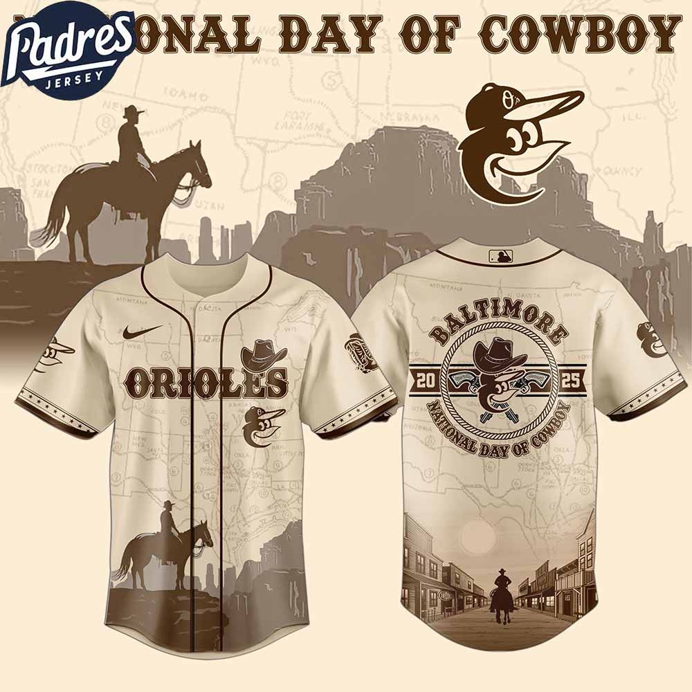 Baltimore Orioles MLB X National Day Of Cowboy Personalized Baseball Jersey - Padres Jersey Oasis: Elevate Your Baseball...