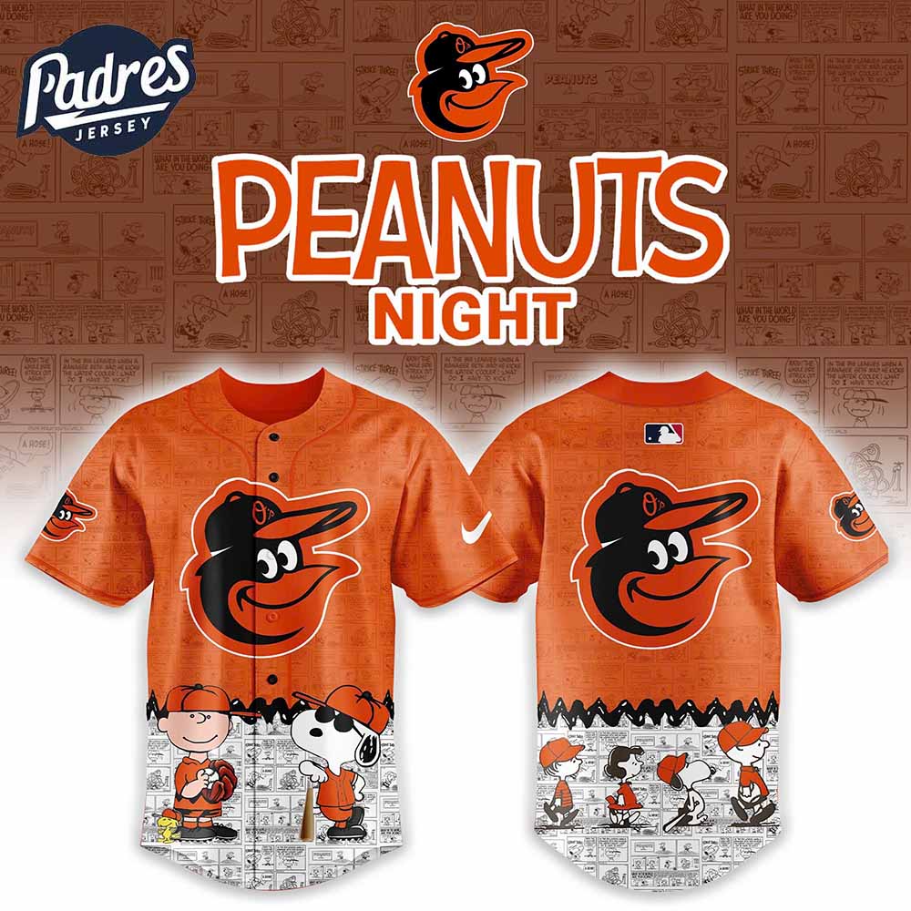 Baltimore Orioles x Peanuts 75th Anniversary Baseball Jersey - Padres Jersey Oasis: Elevate Your Baseball Style Game...