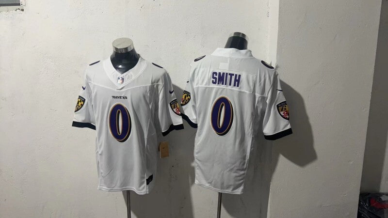 Baltimore Ravens #0 Roquan Smith Style 4