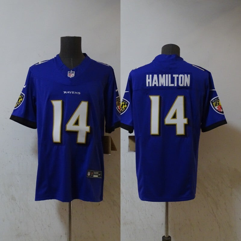 Baltimore Ravens #14 Kyle Hamilton Ravens 3 Edition Style 3