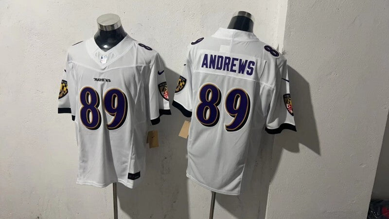 Baltimore Ravens #89 Mark Andrews Style 4