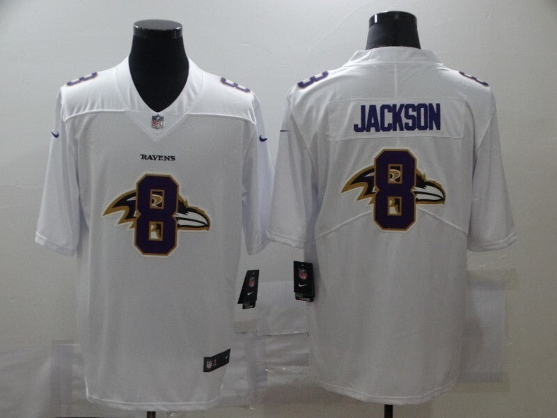 Baltimore Ravens #8 Lamar Jackson White Shadow 89