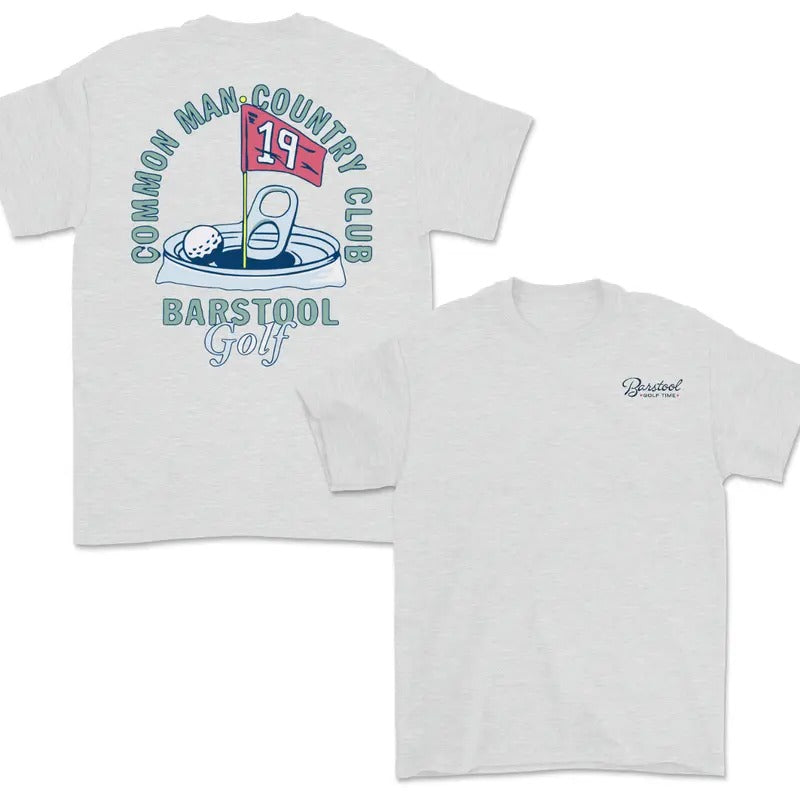 Barst00l Golf Common Man Country Club T-Shirt, Fun 19th Hole Design, Golf T-Shirt, Ideal for Casual Golf Lovers, Graphic T-shirt, Knitwear